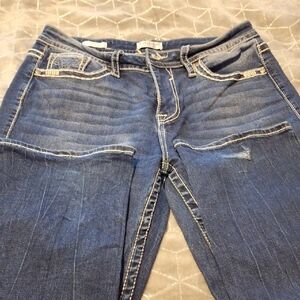Express Straight Leg Blue Jeans